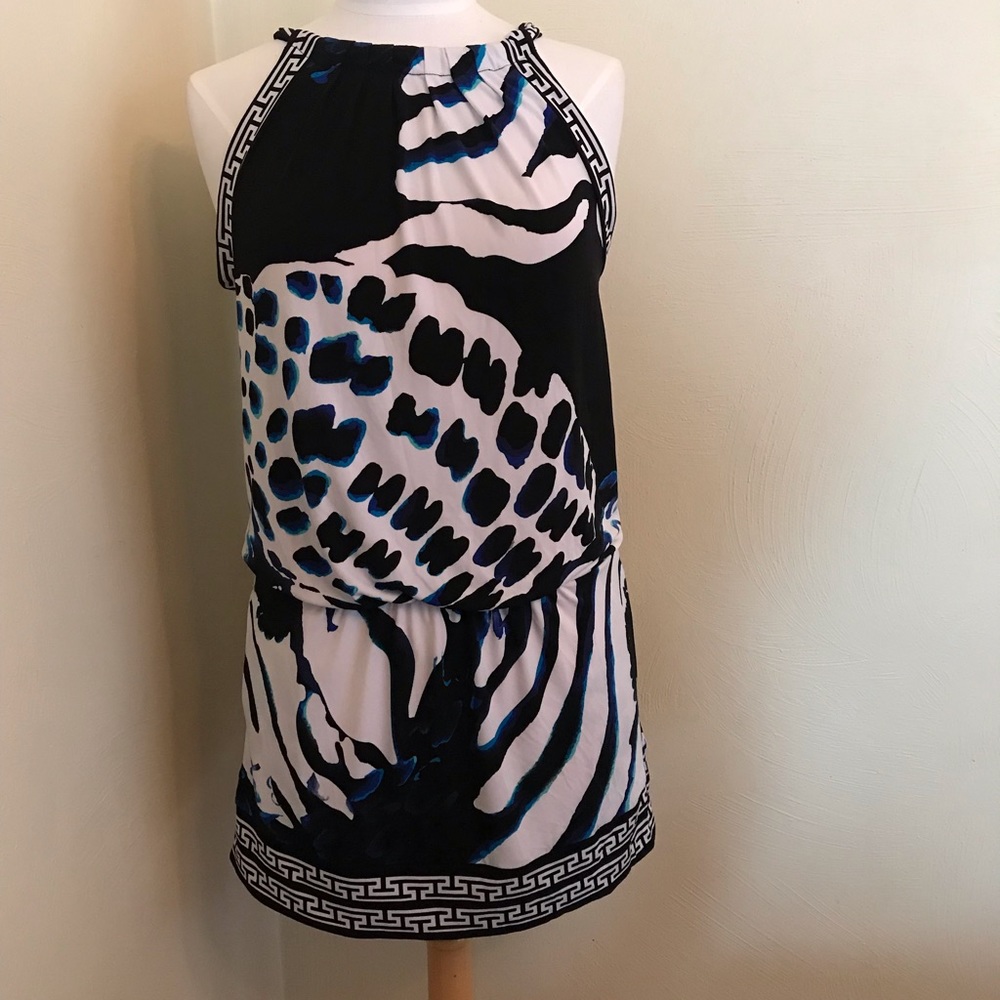 White House Black Market graphic print dress